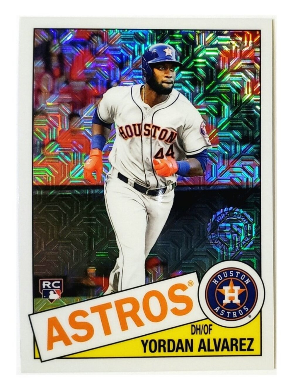 YORDAN ALVAREZ ROOKIE "1985" SILVER PACK MOJO REFRACTOR 2020 TOPPS #CPC-1 ASTROS